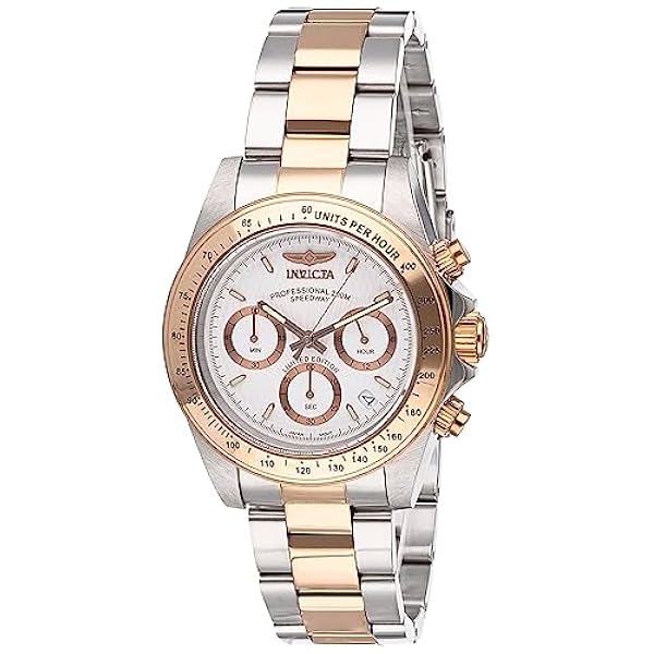 Invicta män analog kvartsklocka med rostfritt stål rem ILE6932A, SILVER, Kronograf
